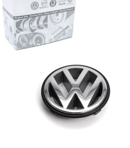 Original VW Zeichen Chrom Golf 1 2 3 Passat T4 Vento Jetta Polo 6N Corrado *NEU* - Bild 1 von 3
