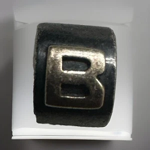 Sterling Silver 925 10k Gold Letter B European Pandora - Picture 1 of 8