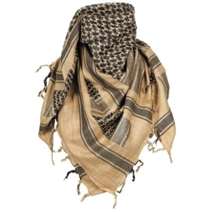 Cotton Keffiyeh Tactical Desert Scarf Wrap Shemagh Head Neck Cover Arab Coyote - Picture 1 of 2