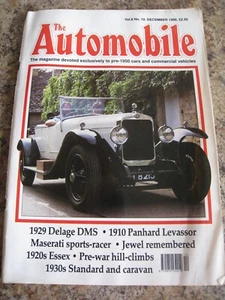 THE AUTOMOBILE DEC 1990 DELAGE DMS PANHARD LEVASSOR MASERATI SPORTS-RACER JEWEL - Picture 1 of 3