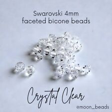 SWAROVSKI 4mm Bicone Faceted Crystal Beads Different Colours | Packs of 10