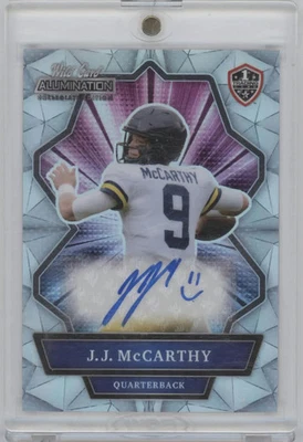 2021 Wild Card Alumination J.J. McCarthy #ANBC-4 Autograph - Image 1 of 2
