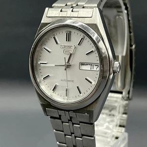 SEIKO Seiko 5 7526-0010 Men's Automatic Watch Day-Date Japan made #1640 - Picture 1 of 10