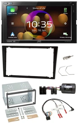 JVC DAB Lenkrad 2DIN Bluetooth USB Autoradio für Opel Corsa C Omega B Agila A sc - Bild 1 von 4