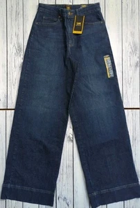 LEE Legendary Inner Stretch High Rise Denim Blue Jeans Wide Leg UK 8 - Picture 1 of 11