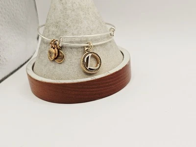 Brazalete Brazalete Alex & Ani "Inicial L Monograma" Plata 2 Tonos Dije - ✨️  Foto 1 de 4