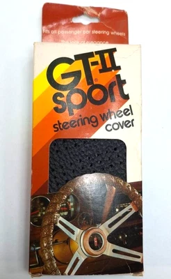 Cubierta de volante GT II Sport negra vintage envolvente con encaje de viento nuevo de stock Foto 1 de 4