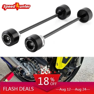 Front Rear Axle Fork Wheel Crash Protector Slider For 690 Supermoto Duke/R SMC R - Picture 1 of 24