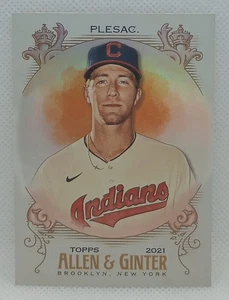 2021 Allen & Ginter Silver Zach Plesac SP Short Print Cleveland Guardians #326 - Picture 1 of 2