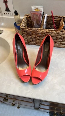 Женские туфли на шпильке Rachel Roy Coral оранжевые с открытым носком - Изображение 1 из 4