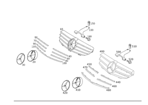 Genuine Mercedes-Benz Bracing 209-888-00-90 - Bild 1 von 2