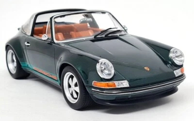 KK 1/18 Porsche 911 Singer Targa Green Metallic 964 930 Diecast Scale Model Car - Image 1 of 4