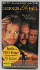 NEU Legends of the Fall VHS 1995 versiegelt mit Poster Brad Pitt Anthony Hopkins Drama