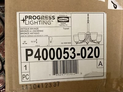 Progress Lighting Briarwood  P400053-020 Chandelier - Antique Bronze - Image 1 of 2