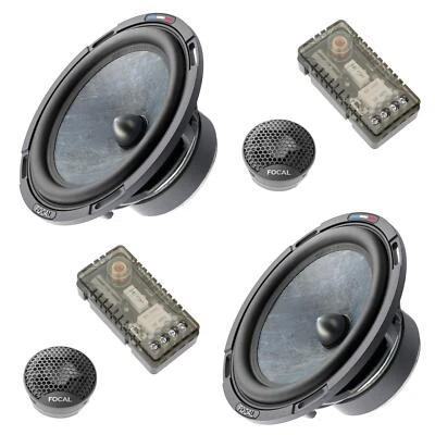 Focal PS 165 SF Slate Fibre Series 6.5" 2 Way Car Door Component Speakers 80w - Image 1 of 4