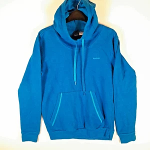 Reebok Blue Pullover Hoodie for Men Size S with Drawstring Closure - Picture 1 of 10