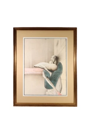 Paul Wunderlich "Zum Lob Michelangelos" Litographie Kunstdruck Made in 1975 - Bild 1 von 4