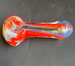 Small Hand-Blown Glass Pipe - Picture 1 of 5