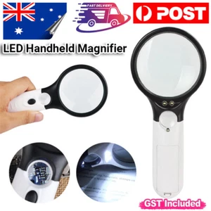 45X Magnifying Glass Magnifier Handheld Loupe Reading Optical Clarity With Light - Picture 1 of 12