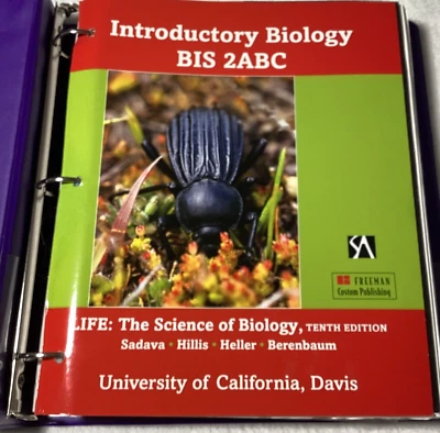 Introductory Biology, 10th Edition,University of Ca. Davis, Loose Leaf in Binder - Image 1 of 4