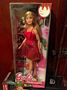 2015   MATTEL   NO. DMN87  [  HOLIDAY SURPRISE  ]   BARBIE  DOLL   HAS BOX  - Picture 1 of 3