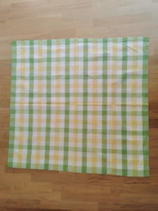 grün-gelb-weiß karierte quadratische Tischdecke von IKEA - Bild 1 von 3