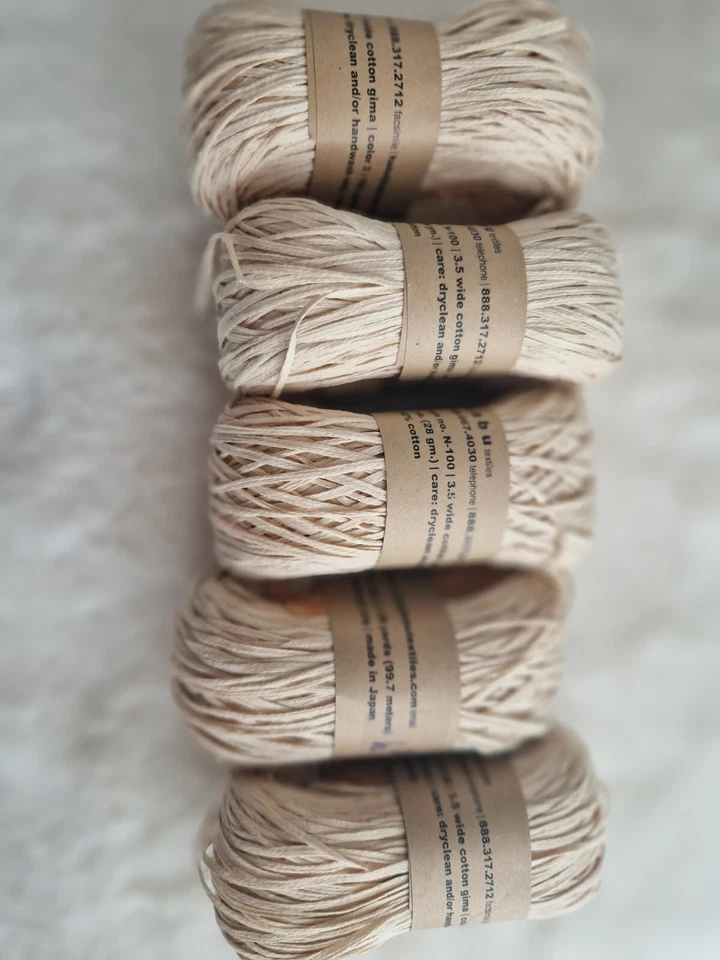 wolle zum stricken/habu Textil/100%cotton/28g/100m - Bild 1 von 4