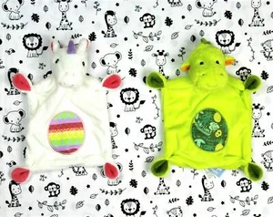 dopodopo / takko 1 x paño de peluche UNICORNIO / DRAGÓN DINO paño de peluche - Imagen 1 de 3