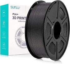 SUNLU PLA Plus 3D Printer Filament 1.75mm 1KG Accuracy +/- 0.02mm PLA+ Black