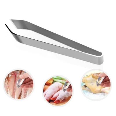 Grätenzange Grätenpinzette Fischpinzette Pinzette Haarzupfer Edelstahl 12cm - Bild 1 von 4