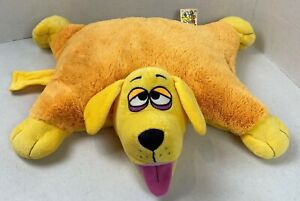KooKoo Kennel Dog Pillow 2010 Jay At Play Yellow Orange Dog Plush #21J