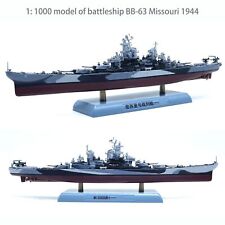 1: 1000 battleship BB-63 Missouri Painted in 1944 Alloy Static simulation model