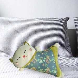 Lucky Cat Pillow Detachable Back Cushion for Birthday Gift Home Housewarming