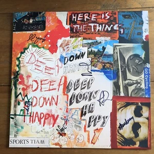 Sports Team. - Deep Down Happy Signed 12” Black Vinyl LP - Picture 1 of 3