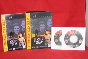 Night Trap (Sega CD 32X, 1994) CIB, komplett mit Registrierungskarte - Bild 1 von 8