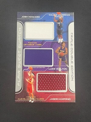 2003-04 Flair Sweet Swatch JUMBO 5X8 Howard Walton Kapono Rookie Patch /32 - Image 1 of 2
