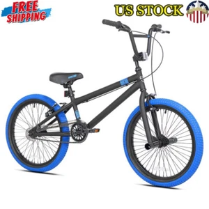 20in BMX Bike Lightweight Steel Frame Front Rear Hand Brakes Tricks Pegs New - Picture 1 of 9