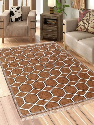 5D Designer Superfine Exclusive Velvet Carpet Runner Area Rug 5 x 7 Feet (A4) - Image 1 of 3