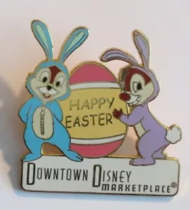 PIN DISNEY WDW EASTER HUNT 2002 CHIP & DALE AS BUNNIES MARKETPLACE LE 1500 - Imagen 1 de 1