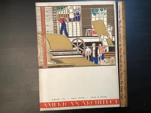 January 1935 The American Architect Magazine  Nice colorful Cover - Picture 1 of 24