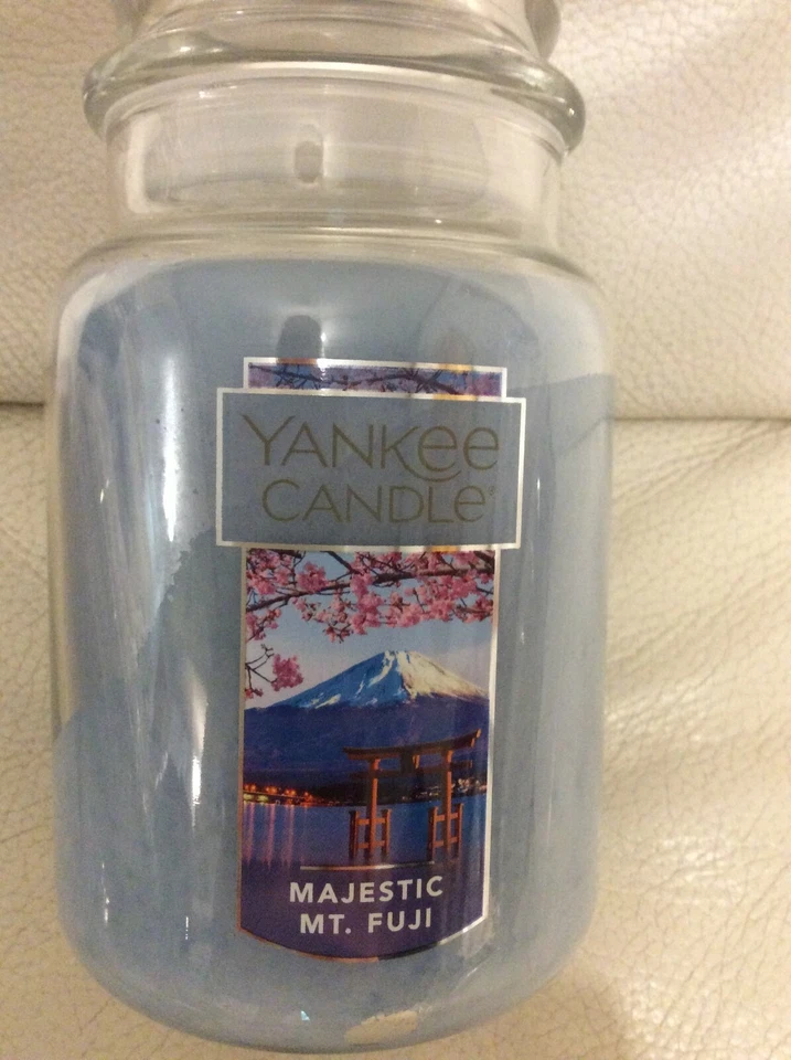 Yankee Candle Majestic Mount Fuji Large Jar 22oz Free Ship Blue Fresh Clean - Image 1 of 1