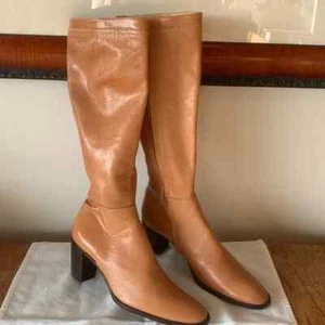Burberry Prorsum Knee High All Leather Boots - Euro 39.5, US 9 - Picture 1 of 14