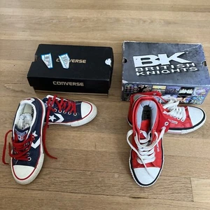 Converse All Stars Kinder dunkelblau UK Größe C13 BK Rico rot sehr guter Zustand kaum getragen - Bild 1 von 22