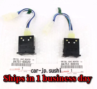 TOYOTA Genuine LAND CRUISER VAN FJ80 FZJ80 HDJ80 HZJ81 SEAT HEATER SWITCH Lh &Rh - Image 1 of 4