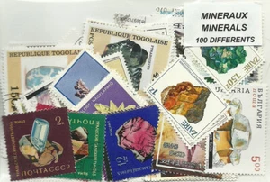Lot timbres thematique " Mineraux  " - Picture 1 of 1