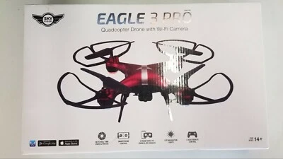 Sky Rider Eagle 3 Pro Quadcopter Drone with Wi-Fi Camera - Red/Black New In Box - Image 1 of 2