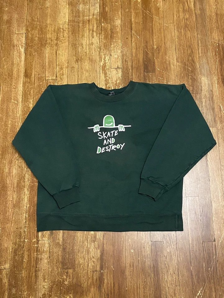 Sudadera De Colección Y2K Thrasher Skate & Destroy Estampado Gráfico Cuello Redondo Grande Foto 1 de 4