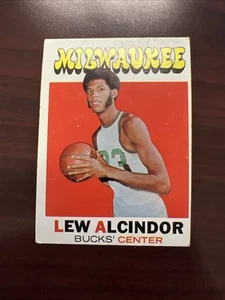 1971-72 Topps #100 Lew Alcindor VGEX Nice Card No Creases GOAT - Picture 1 of 10