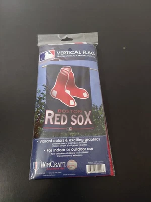 MLB Boston Red Sox Vertical Flag 27X37 - Image 1 of 4