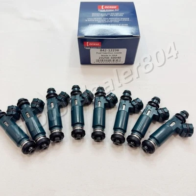 Injetores de combustível 8X DENSO 23250-50040 para Toyota Tundra Lexus GX470 4.7L V8 98-05 - Imagem 1 de 4